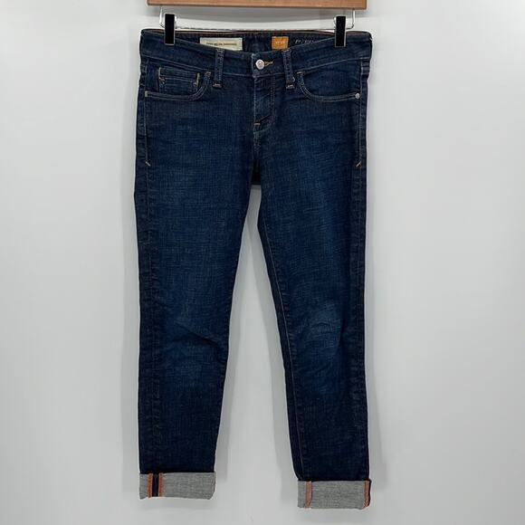 Pilcro and the Letterpress Denim - Pilcro and the letterpress Anthropologie Stet Cuffed Jeans - 26 - Dark Wash